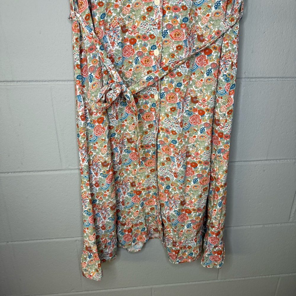A.P.C Carmen Button Down Floral Printed Vintage Style Shirt Dress EU 42 US 10 - Picture 6 of 13